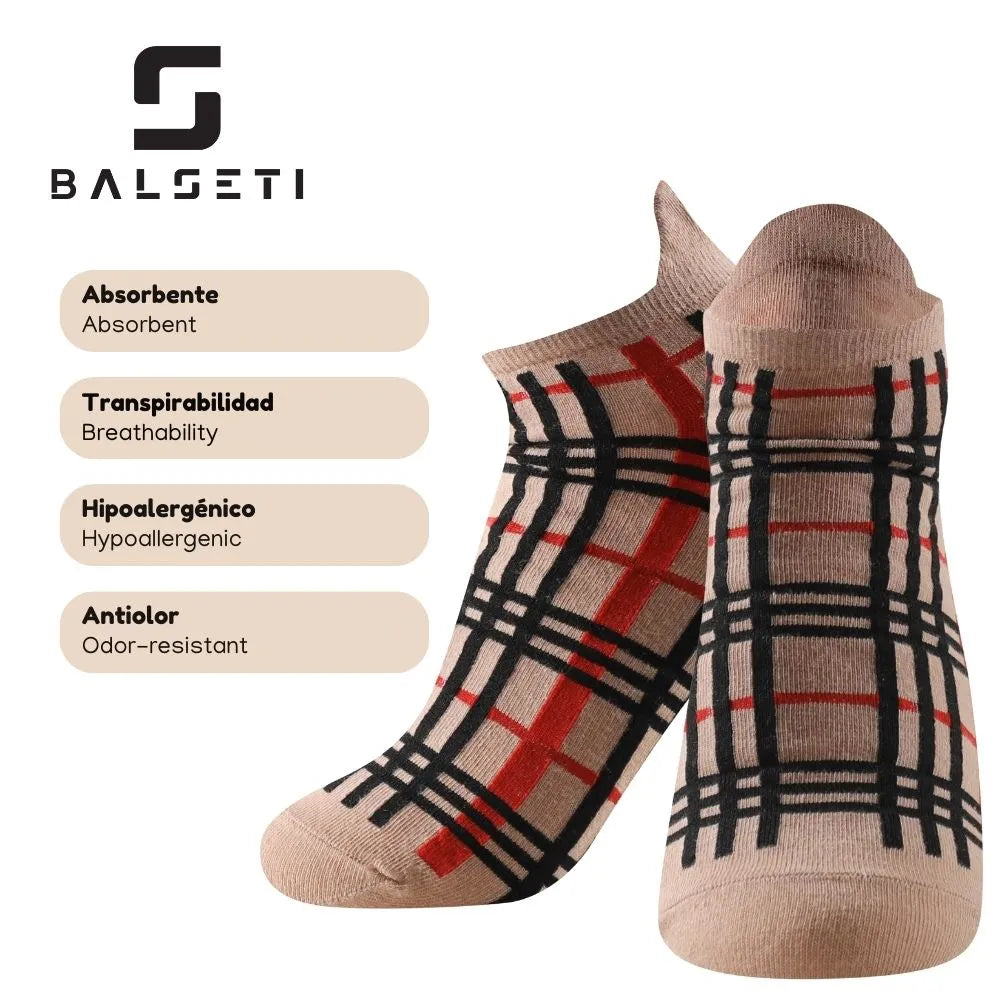 Calcetines tobilleros a rayas con estampado de ositos