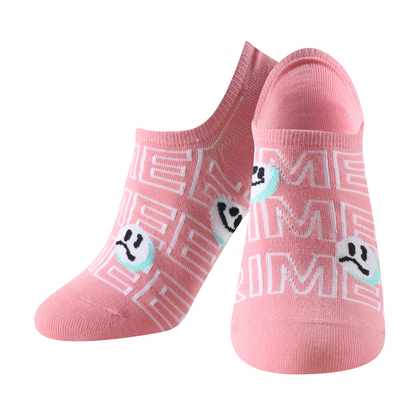 Calcetines estampados invisibles unisex modelo "Pink Streetwear" talla única para las tallas de la 35 a la 41