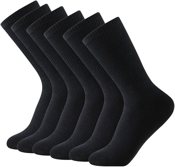 Calcetines media caña deporte unisex negros