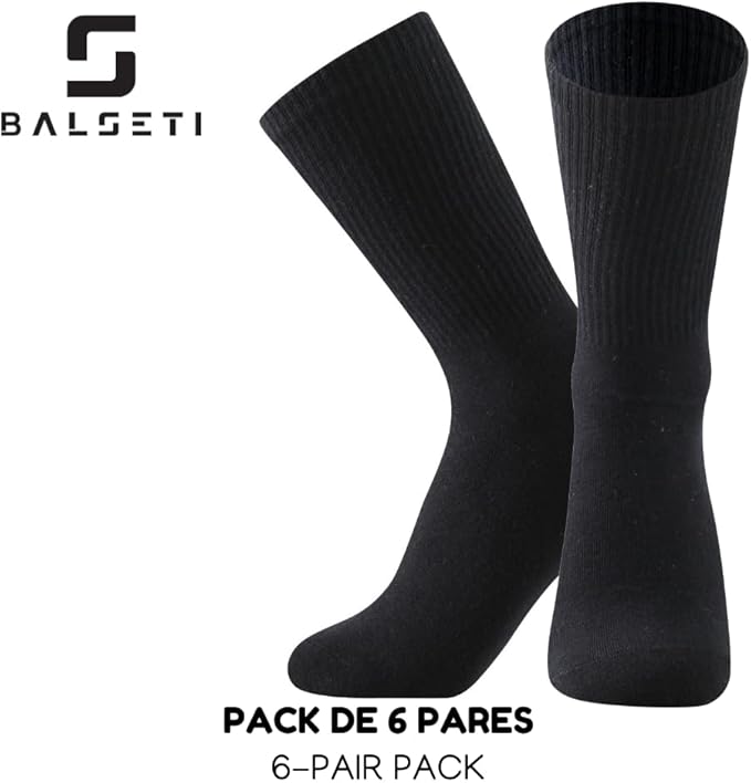 Calcetines media caña deporte unisex negros