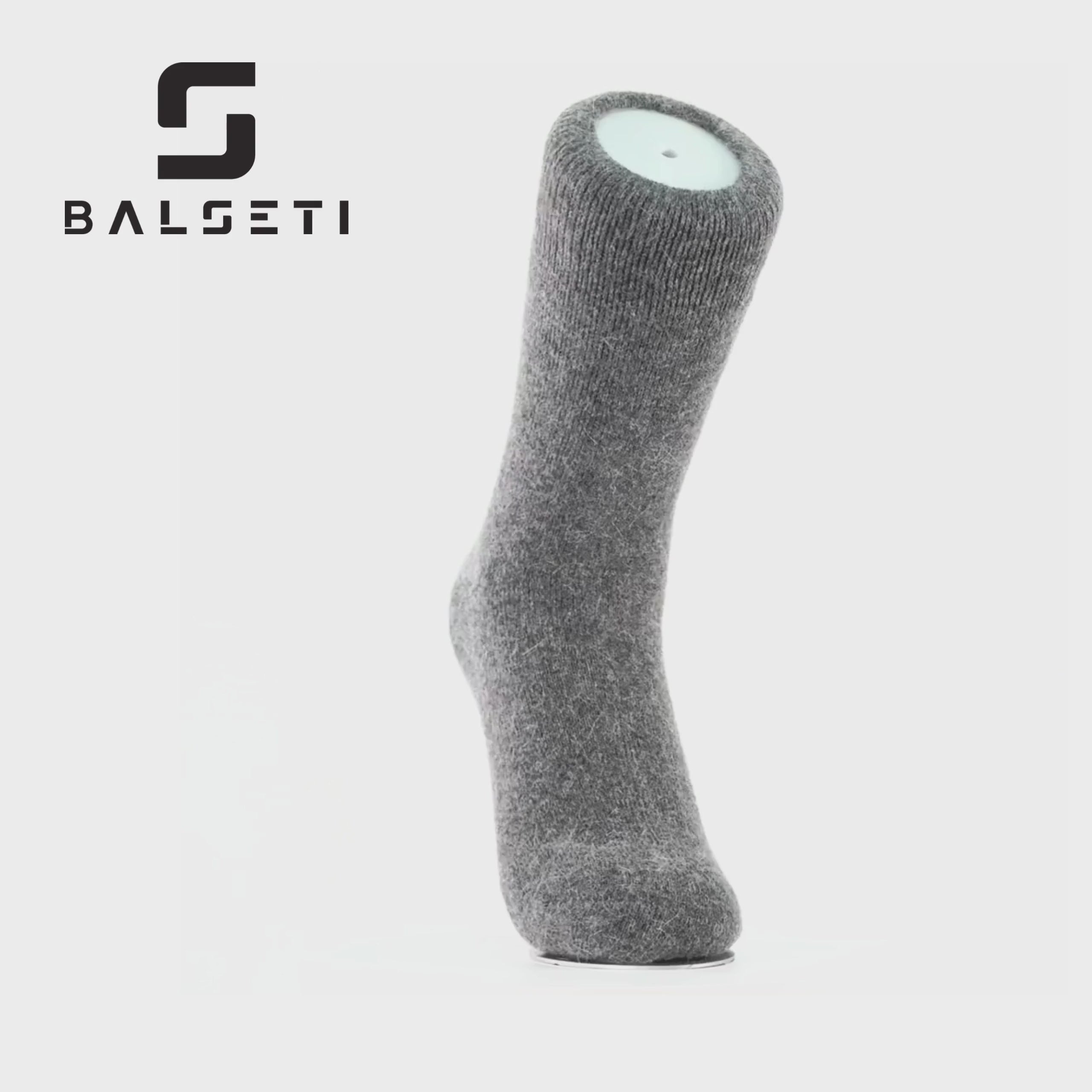 Cargar vídeo: Calcetines de lana para invierno lisos