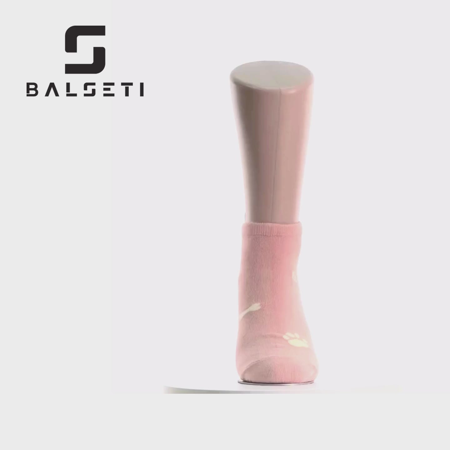 Cargar vídeo: Calcetines tobilleros con estampado de perro, huellas y huesos