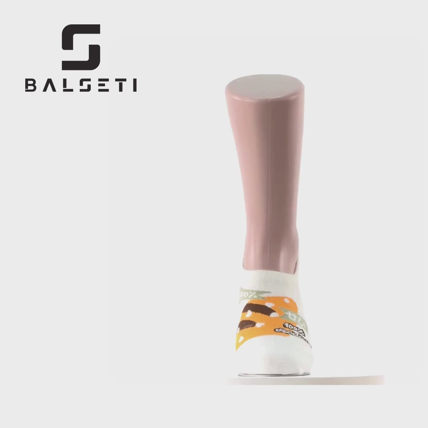 Cargar vídeo: Calcetines tobilleros coloridos con dibujos divertidos