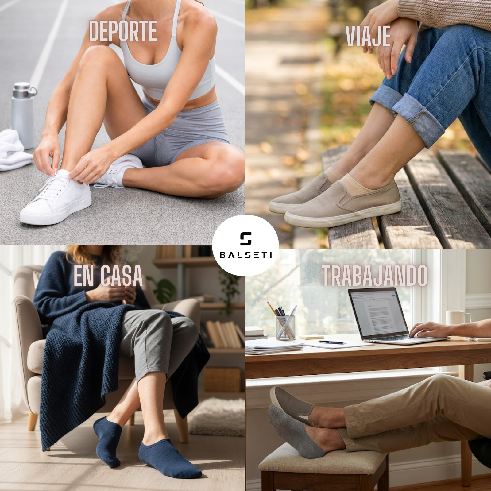 Pack de 6 Calcetines Pinkis Invisibles en varios colores